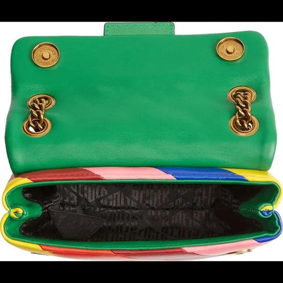 Kurt Geiger London Mini Kensington Leather Floral Rainbow Crossbody Bag - Picture 8 of 10